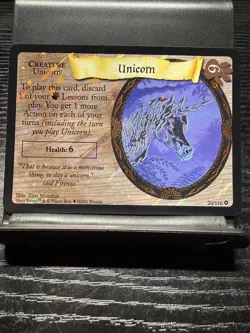 Harry Potter TCG Base Set Trading Cards Unicorn 20/116 - Holo Rare - Image 1