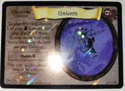 2001 Harry Potter Trading Card Game, Unicorn, Card #6, Holo-Foil Card - Image 1