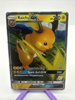 Raichu GX 20/68 - Hidden Fates - Ultra Rare Holo - Pokemon TCG Card LP 2019 - Image 1