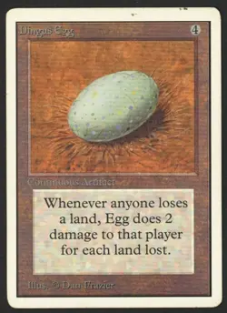 ***Unlimited Dingus Egg (Moisture Damage)*** MTG Unlimited Magic Kid Icarus - Image 1