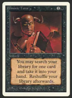 ***Unlimited Demonic Tutor*** MTG Unlimited Magic Kid Icarus - Image 1