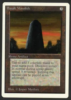 ***Unlimited Basalt Monolith*** MTG Unlimited Magic Kid Icarus - Image 1