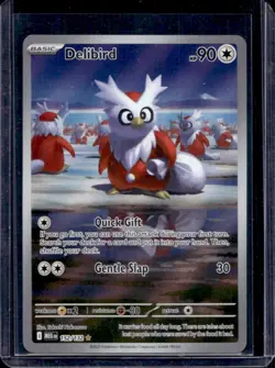 2025 Pokemon Mega Evolution Delibird Illustration Rare #152/132 - Image 1