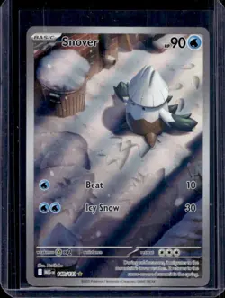 2025 Pokemon Mega Evolution Snover Illustration Rare #140/132 - Image 1