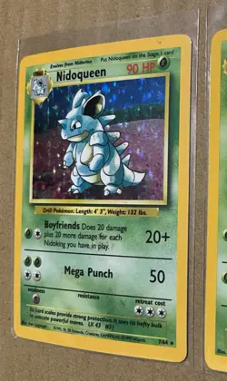 NIDOKING + Nidoqueen - 7/11/102 Base Set 1999 - Holo - Rare Pokemon Lot * EX/+ - Image 5