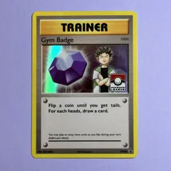 Gym Badge (Brock) XY203 XY Promos Holo Rare Pokemon TCG - Ungraded NM - Image 1