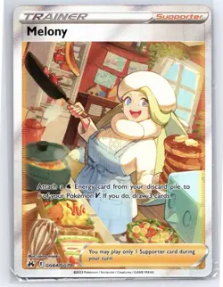 Pokemon TCG - Crown Zenith - Melony Holofoil Ultra Rare Galarian Gallery GG64/70 - Image 1