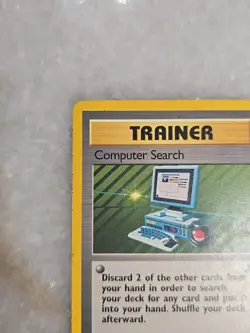 Pokemon TCG Computer Search Base Set 71/102 Regular Unlimited Rare Trainer - Image 3