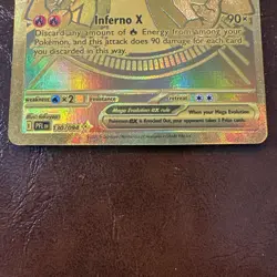 Pokemon Mega Charizard X EX 130/094 PFL EN Gold Secret Rare Holo 360HP - Image 3