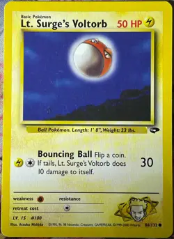 Lt. Surge's Voltorb - 86/132 - Gym Challenge Pokemon 2000 - Image 1