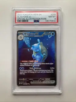POKEMON 2023 MEW EN BLASTOISE EX PSA 8 - Image 1