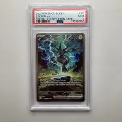 POKEMON 2025 BLK EN ZEKROM ex PSA 9 - Image 1