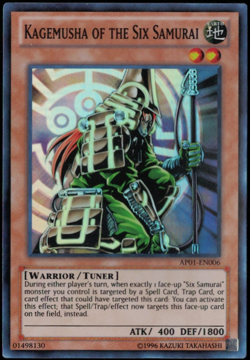 Yu-Gi-Oh! Kagemusha of the Six Samurai (NM) Unlimited Super Rare AP01-EN006 - Image 1
