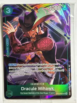 Dracule Mihawk (Illustration Box Vol.4)One PiecePromotion Cards ST12-003 Sealed - Image 1