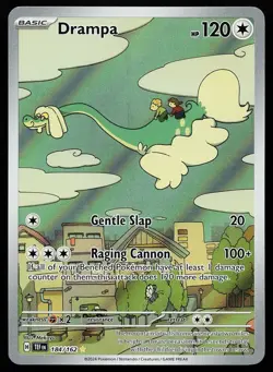 Drampa 184/162 Holo Illustration Rare Temporal Forces Pokemon Card - Image 1