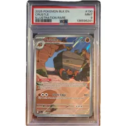 PSA 9 Crustle 130/086 Sv: Black Bolt Illustration Rare Holo Pokemon Card - Image 1