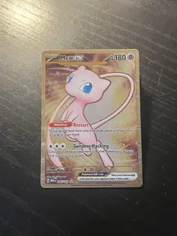 Pokemon TCG Mew EX Metal 205/165 Promo Card Scarlet & Violet 151 - Image 1