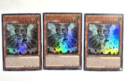 Yugioh 3x Tempest, Dragon Ruler of Storms Ultra Rare RA03-EN011 card Playset - Image 1