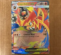 Mega Emboar EX 031/217, NM Double Rare, Ascended Heroes, Mega Pokemon TCG Card - Image 1
