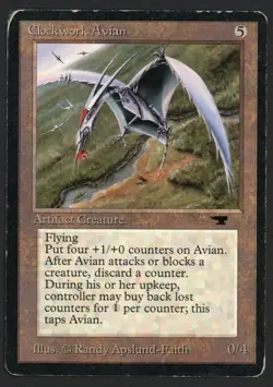 ***Clockwork Avian*** MTG Antiquities Magic Kid Icarus - Image 1