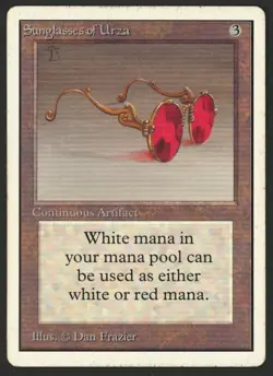 ***Unlimited Sunglasses of Urza*** MTG Unlimited Magic Kid Icarus - Image 1