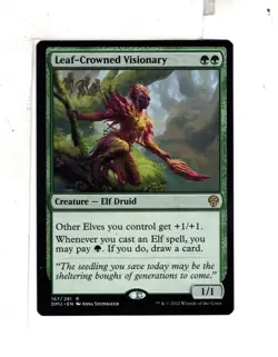 MTG SkeenAB Leaf-Crowned Visionary from Dominaria United. NM. - Image 1