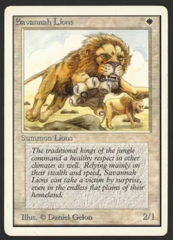 ***Unlimited Savannah Lions*** MTG Unlimited Magic Kid Icarus - Image 1