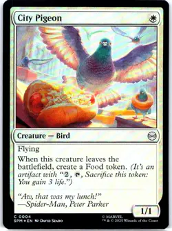 #4 City Pigeon Marvel's Spider-Man Common Foil - Image 1