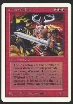 ***Unlimited Keldon Warlord*** MTG Unlimited Magic Kid Icarus - Image 1