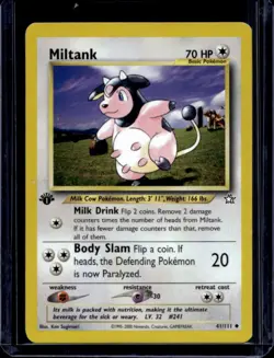 2000 Pokemon Neo Genesis 1st Edition Miltank #41/111 - Image 1