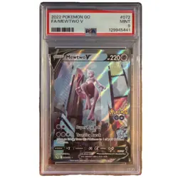 PSA 9 Mewtwo V 072/078 Pokemon GO Ultra Rare Full Art Holo Pokemon Card - Image 1