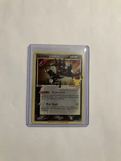 Pokemon Greninja Black Star Promo SWSH144 Celebration Gold Star Holo Authentic - Image 1