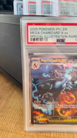2025 POKEMON PFL EN-PHANTASMAL FLAMES #125 MEGA CHARIZARD X ex PSA 10 GEM MINT - Image 2