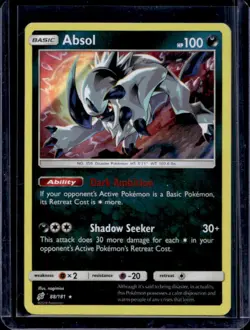2019 Pokemon SM Team Up Absol Reverse Holo #88/181 - Image 1