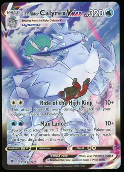 Pokemon Ice Rider Calyrex VMAX TG15/TG30 Holo Astral Radiance Trainer Gallery NM - Image 1