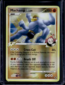 2009 Pokemon Platinum Rising Rivals Machamp Reverse Holo #46/111 - Image 1