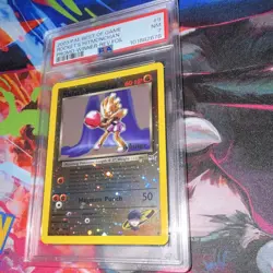 Pokemon TCG Rocket's Hitmonchan Promo Winner 9/10 Reverse Holo PSA 7 - Image 3