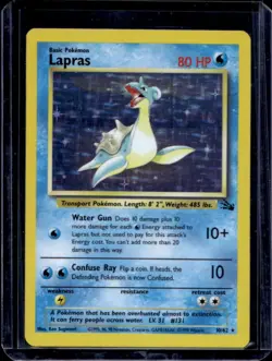 1999 Pokemon Fossil Lapras #10/62 - Image 1