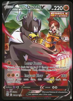 Pokemon Single Strike Urshifu V TG18/TG30 Holo Brilliant Stars Gallery NM - Image 1