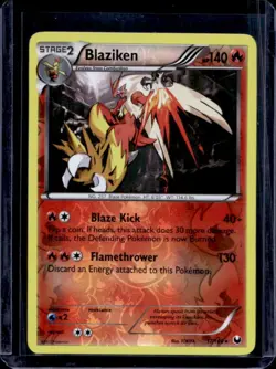 2012 Pokemon Black & White Dark Explorers Blaziken Reverse Holo #17/108 - Image 1