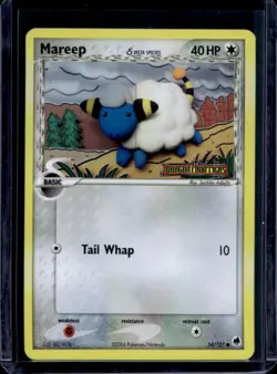 2006 Pokemon EX Dragon Frontiers Mareep Delta Species Reverse Holo #54/101 - Image 1
