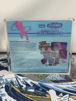 POKEMON CENTER FUSION STRIKE SEALED ELITE TRAINER BOX ETB W/ HARD ACRYLIC CASE - Image 3
