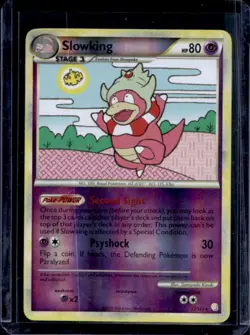 2010 Pokemon HeartGold & SoulSilver Slowking Reverse Holo #12/123 - Image 1