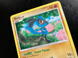 Pokemon Non-Holo Riolu Lv.6 16/17 Pop Series 8 Excellent Condition - Image 3