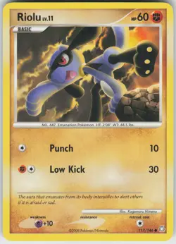 Pokemon Riolu 117/146 Legends Awakened Common NM - Image 1