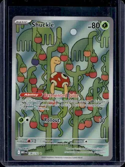 2025 Pokemon Mega Evolution Shuckle Illustration Rare #136/132 - Image 1