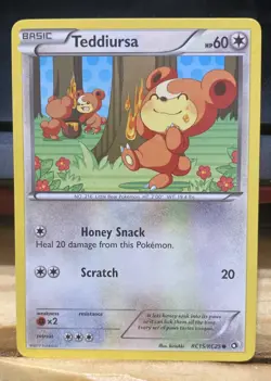 Teddiursa RC15/RC25 Legendary Treasures: Radiant Collection Holo NM Pokemon TCG - Image 1