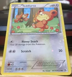 Teddiursa RC15/RC25 Legendary Treasures: Radiant Collection Holo NM Pokemon TCG - Image 2