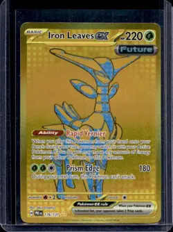 2025 Pokemon Prismatic Evolutions Iron Leaves ex #176/131 - Image 1