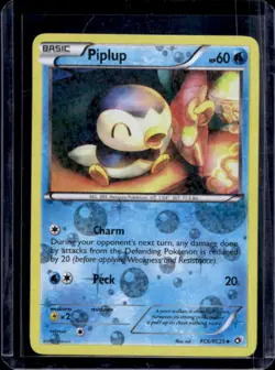 2013 Pokemon Black & White Legendary Treasures Piplup Radiant Collection #RC06 - Image 1